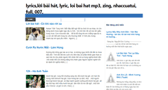 Desktop Screenshot of lyrics.nethoabinh.com